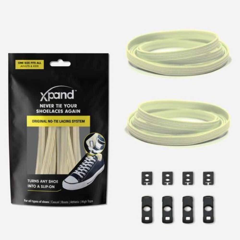 NIB XPAND No Tie Lacing System - Glow in the Dark